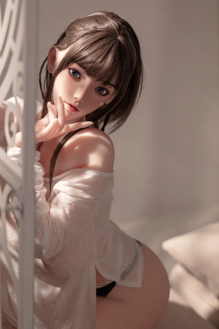 155cm (5ft 1in) G-Cup Large Breasts Silicone Head + TPE Body Hybrid Sex Doll Shanhu, Head Shanhu